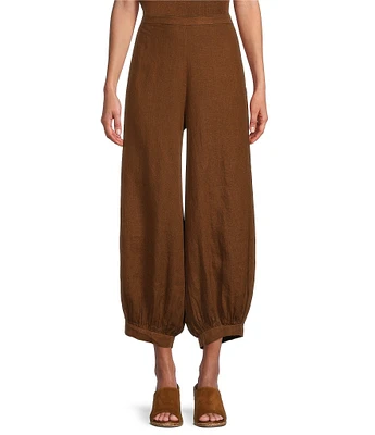 Bryn Walker Campa Light Linen Balloon-Leg Coordinating Cropped Pants