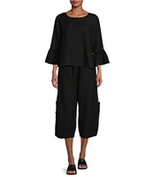 Bryn Walker Casbah Wide Leg Pull-On Elastic Coordinating Pants