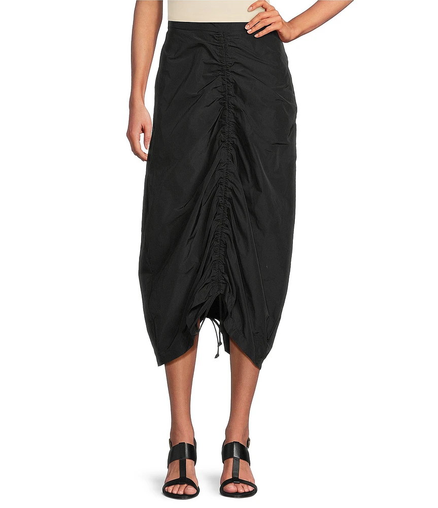 Bryn Walker Cleo Memory Crunch Flat Front Ruched Skirt