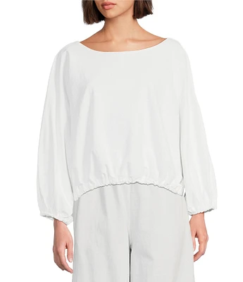 Bryn Walker Cotton Jersey Gianna Round Neck Long Sleeve Shirt