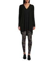 Bryn Walker Fiori Print Knit Jersey Ankle Legging