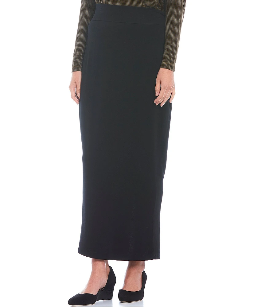 Bryn Walker French Terry Knit Long Pencil Skirt