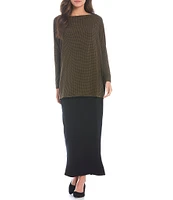 Bryn Walker French Terry Knit Long Pencil Skirt