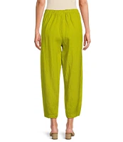 Bryn Walker Genie Light Linen Balloon Pull-On Cropped Pants