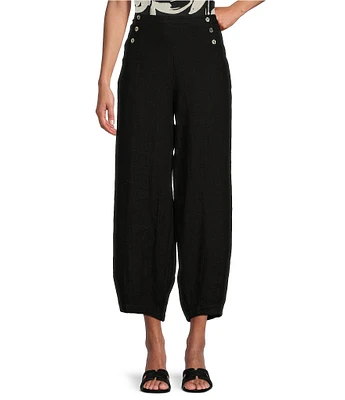 Bryn Walker Genie Light Linen Balloon Pull-On Cropped Pants