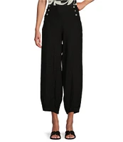 Bryn Walker Genie Light Linen Balloon Pull-On Cropped Pants