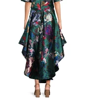 Bryn Walker Grange Adagio Duchesse Floral Print High Low Skirt