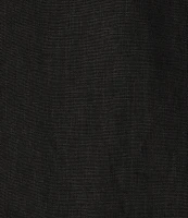 Bryn Walker Lewis Linen Round Notch Lapel Neck Long Sleeve Open-Front Jacket