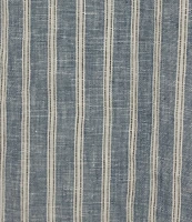 Bryn Walker Lucien Stripe Printed Linen Round Neck 3/4 Balloon Sleeve Dress