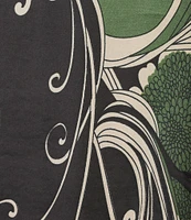 Bryn Walker Coordinating Lucinda Giardino Print Viscose Satin Round Neck 3/4 Sleeve Shirt