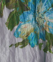 Bryn Walker Memory Crunch Taffeta Angelina Printed Round Neck Sleeveless Hi-Low Hem Dress