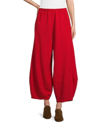 Bryn Walker Oliver Bamboo Fleece Lantern Leg Pull-On Coordinating Cropped Pants