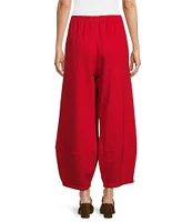 Bryn Walker Oliver Bamboo Fleece Lantern Leg Pull-On Coordinating Cropped Pants