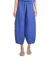 Bryn Walker Oliver Light Linen Elastic Waist Lantern Ankle Pants