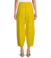 Bryn Walker Oliver Light Linen Elastic Waist Lantern Ankle Pants