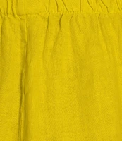Bryn Walker Oliver Light Linen Elastic Waist Lantern Ankle Pants