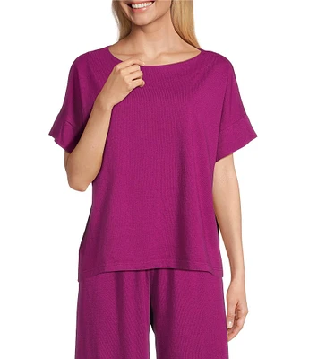 Bryn Walker Orla Cotton Jersey Round Neck Short Sleeve Shirt