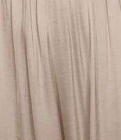 Bryn Walker Osca Viscose Satin Wide Leg Pull-On Pants