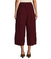 Bryn Walker Pasha Cotton Corduroy Oversized Pocketed Wide Leg Pull-On Pants