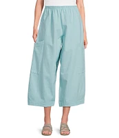 Bryn Walker Pasha Cotton Jersey Elastic Waist Cropped Pant