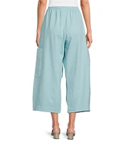 Bryn Walker Pasha Cotton Jersey Elastic Waist Cropped Pant