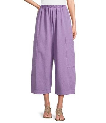 Bryn Walker Pasha Cotton Jersey Elastic Waist Cropped Pant