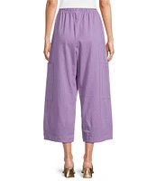 Bryn Walker Pasha Cotton Jersey Elastic Waist Cropped Pant