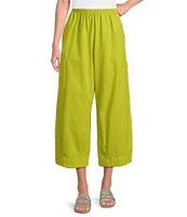 Bryn Walker Pasha Cotton Jersey Elastic Waist Cropped Pant
