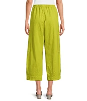Bryn Walker Pasha Cotton Jersey Elastic Waist Cropped Pant