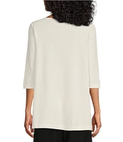 Bryn Walker Piera Ponti Elbow Sleeve Crew Neck Shirt