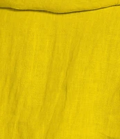 Bryn Walker Pennie Light Linen Cowl Neck Cap Sleeve Asymmetrical Hem Cropped Vest