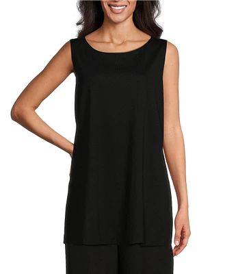 Bryn Walker Pira Modal Ponte Round Neck Sleeveless A-Line Tank