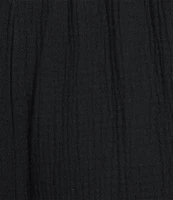 Bryn Walker Plus Cas Gauze Elastic Waist Wide Leg Cop Pants