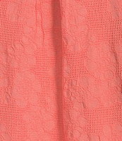 Bryn Walker Plus Lucien Floral Jacquard Round Neck 3/4 Balloon Sleeve Dress