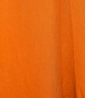 Bryn Walker Plus Naida Light Linen Round Neck 3/4 Sleeve Asymmetrical Tunic