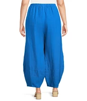 Bryn Walker Plus Oliver Light Linen Elastic Waist Lantern Pants