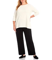 Bryn Walker Plus Size Anka Ponti Slim Leg Ankle Pants