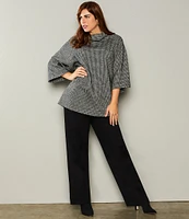 Bryn Walker Plus Size Anka Ponti Slim Leg Ankle Pants