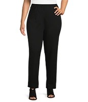 Bryn Walker Plus Size Anka Ponti Slim Leg Ankle Pants