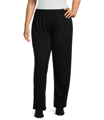 Bryn Walker Plus Size Modal Ponte Elastic Waist Pull On Travel Pant