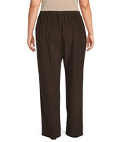 Bryn Walker Plus Size Pleated Trouser Corduroy Ankle Pants