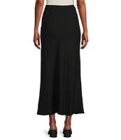 Bryn Walker Long Bias Elastic Waist Coordinating A-Line Pull-On Skirt