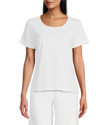 Bryn Walker Round Neck Short Sleeve Shell