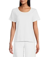 Bryn Walker Round Neck Short Sleeve Shell