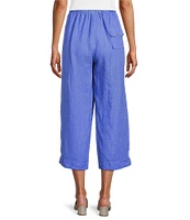 Bryn Walker Saba Light Linen Drawstring Waist Straight Leg Coordinating Pants