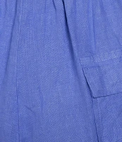 Bryn Walker Saba Light Linen Drawstring Waist Straight Leg Coordinating Pants