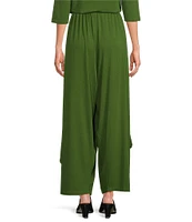 Bryn Walker Seamus Organic Bamboo Cotton Side Draping Wide-Leg Pull-On Pants