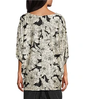 Bryn Walker Wilder Bianchi Neri Knit Boat Neck Elbow Sleeve Coordinating Tunic