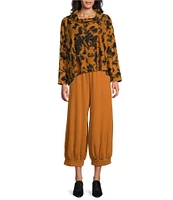 Bryn Walker Wyatt Bamboo French Terry Wide Leg Coordinating Pull-On Pants