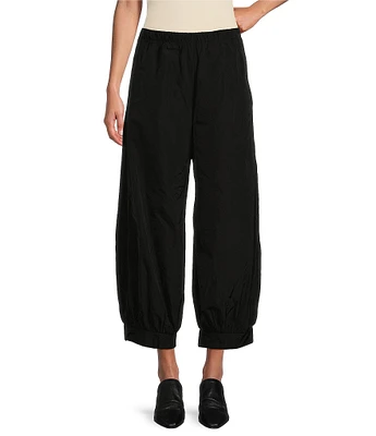 Bryn Walker Wyatt Memory Crunch Wide-Leg Pull-On Cropped Pants